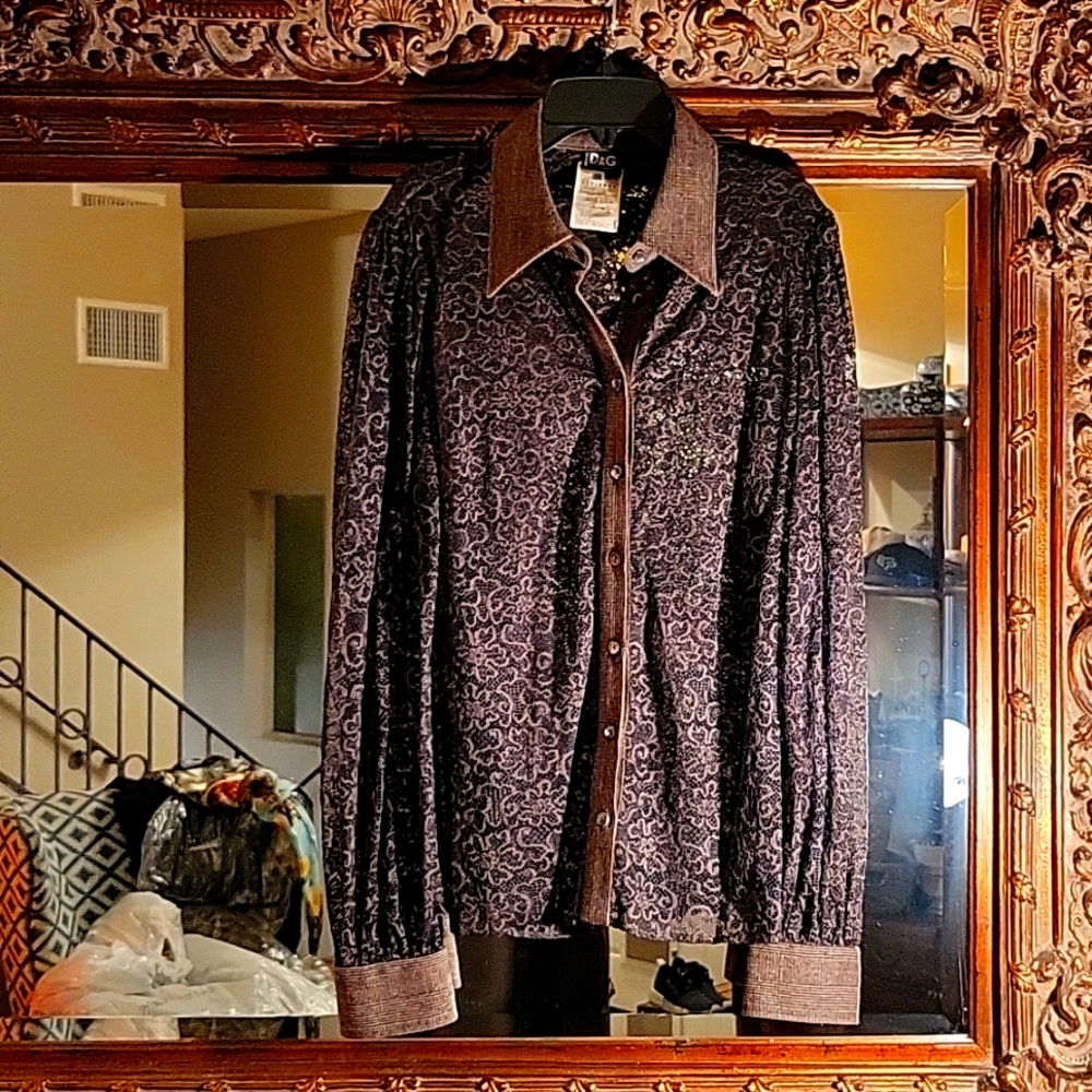 Dolce & Gabbana Lace. Wool & Silk sleeves & collar